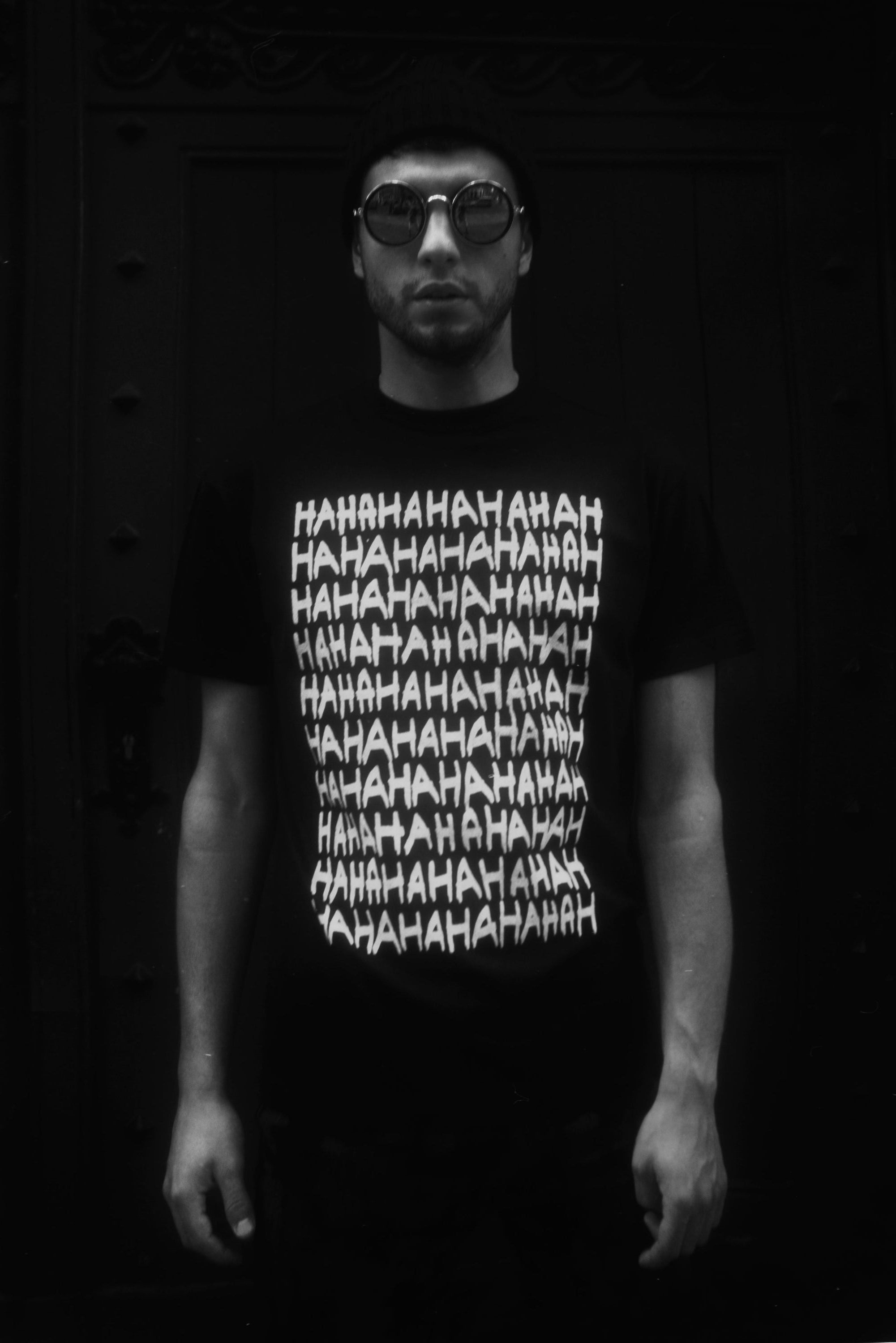 HAHA T-SHIRT_black_white