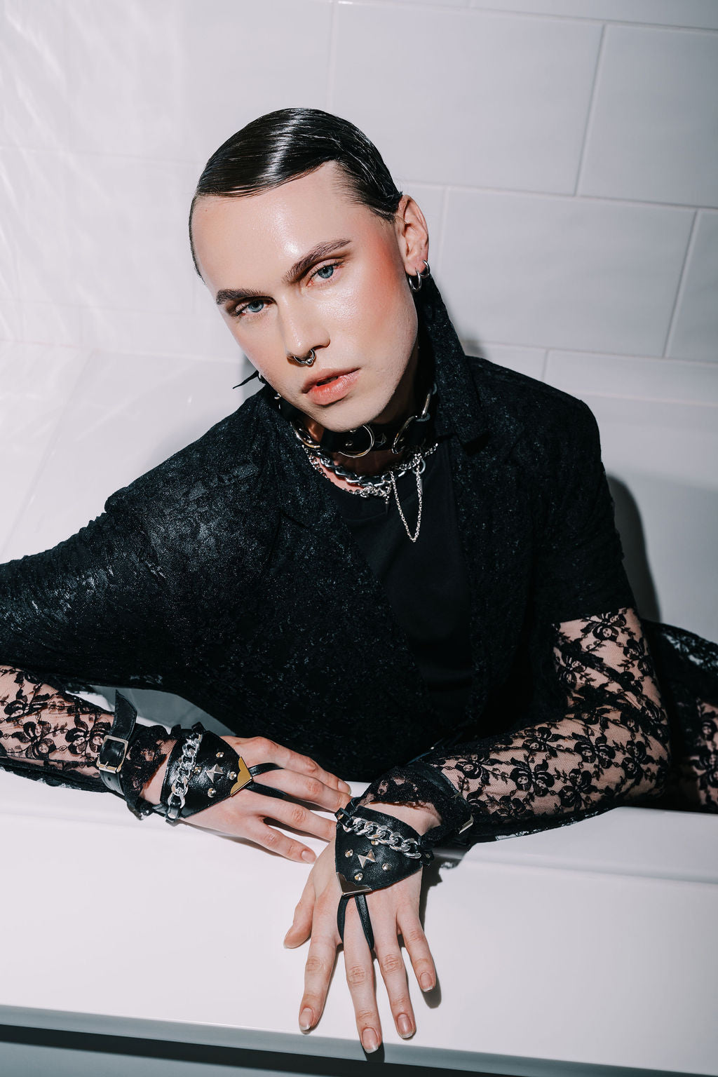 Mirkka Metsola Lace Blazer and accessories