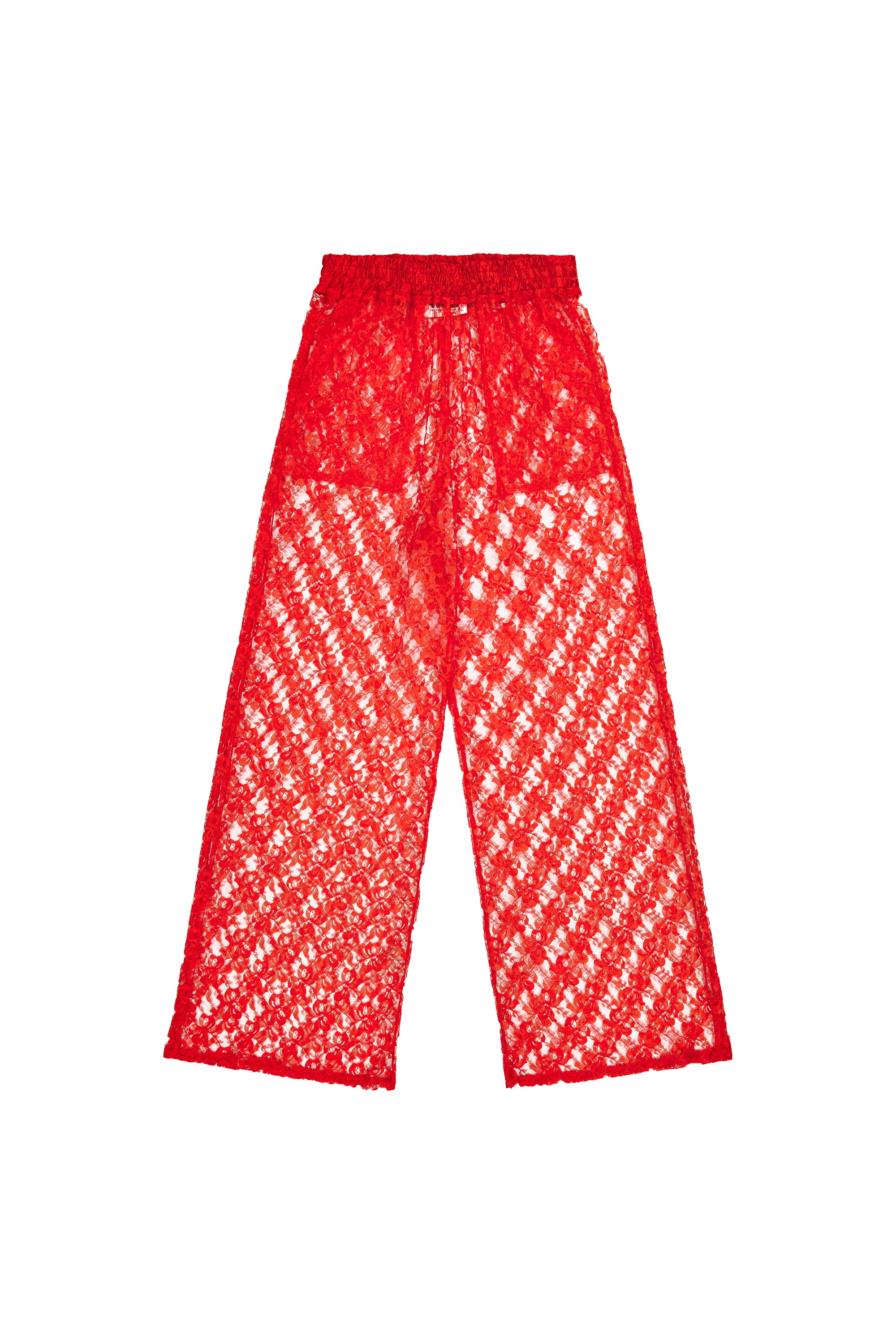 LACE PANTS_punainen