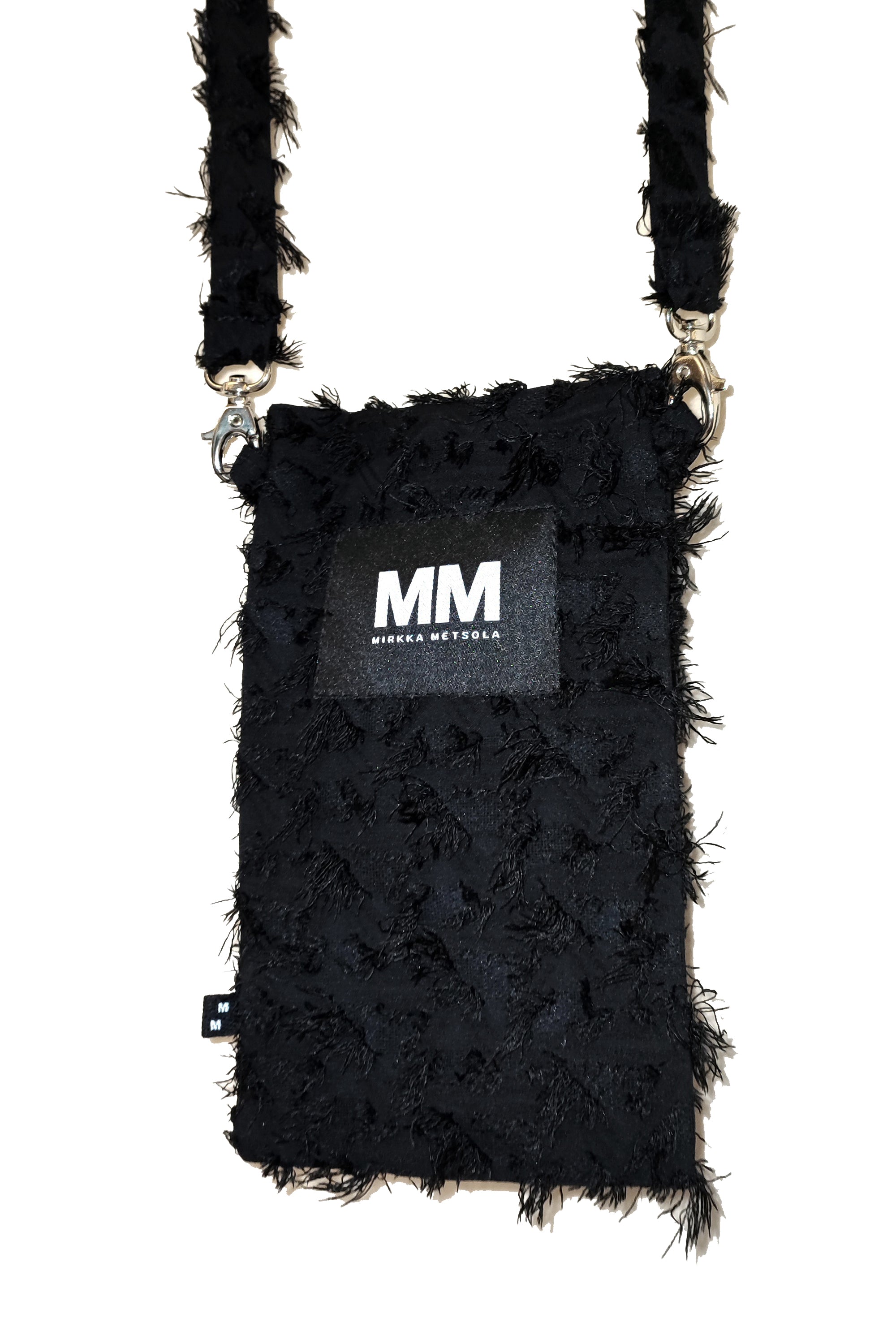 Mirkka Metsola desing Phone Bag in Shredded Black colorway.
