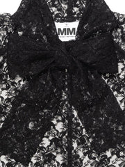 PUFFED LACE TOP