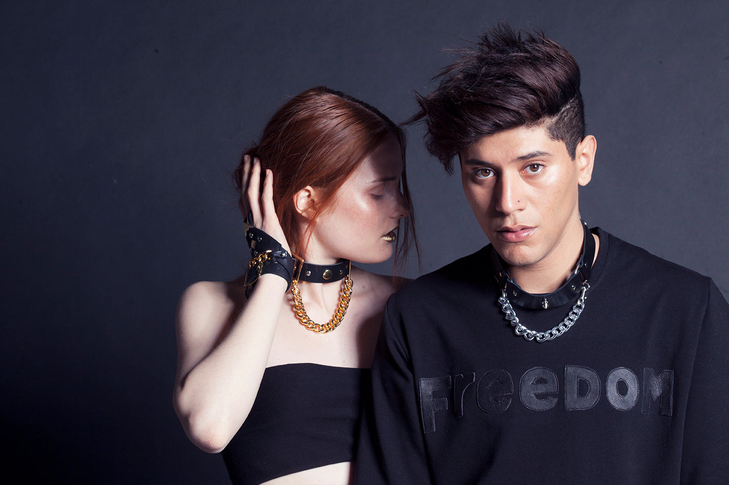 Mirkka Metsola Sustainable Golden Hand Harness Made of Surplus Leather