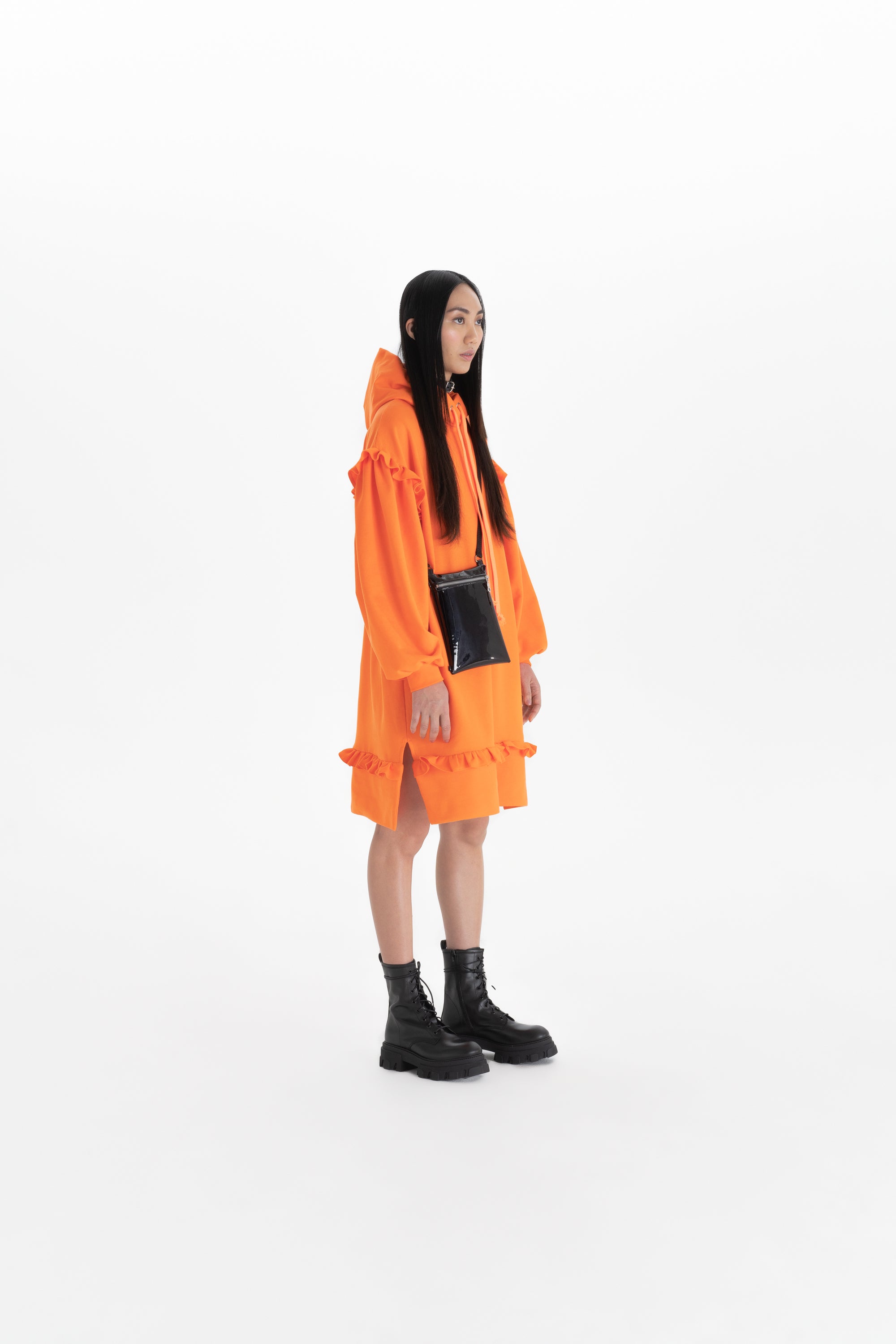 HOODIE DRESS_orange (-50%)