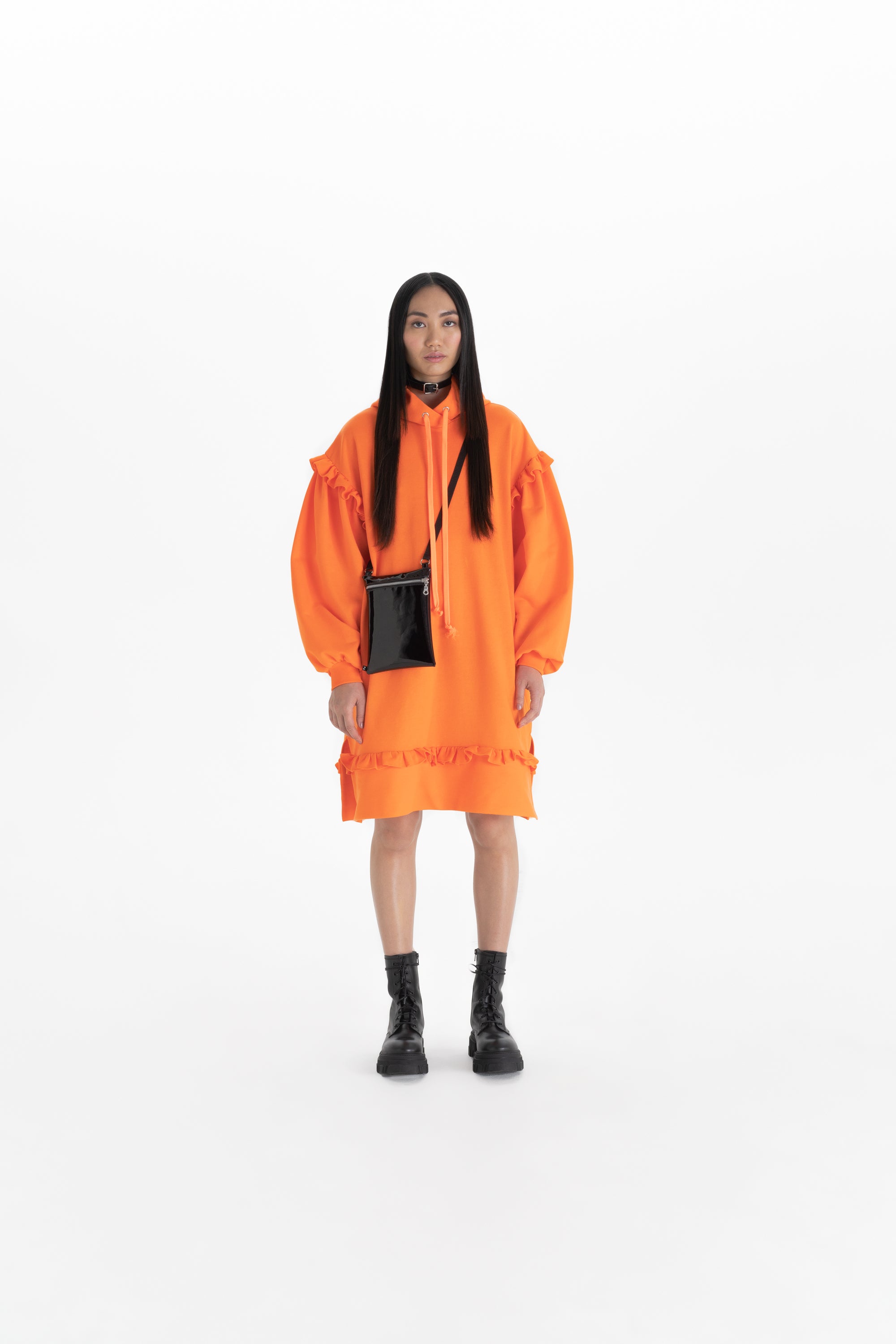 HOODIE DRESS_orange (-50%)