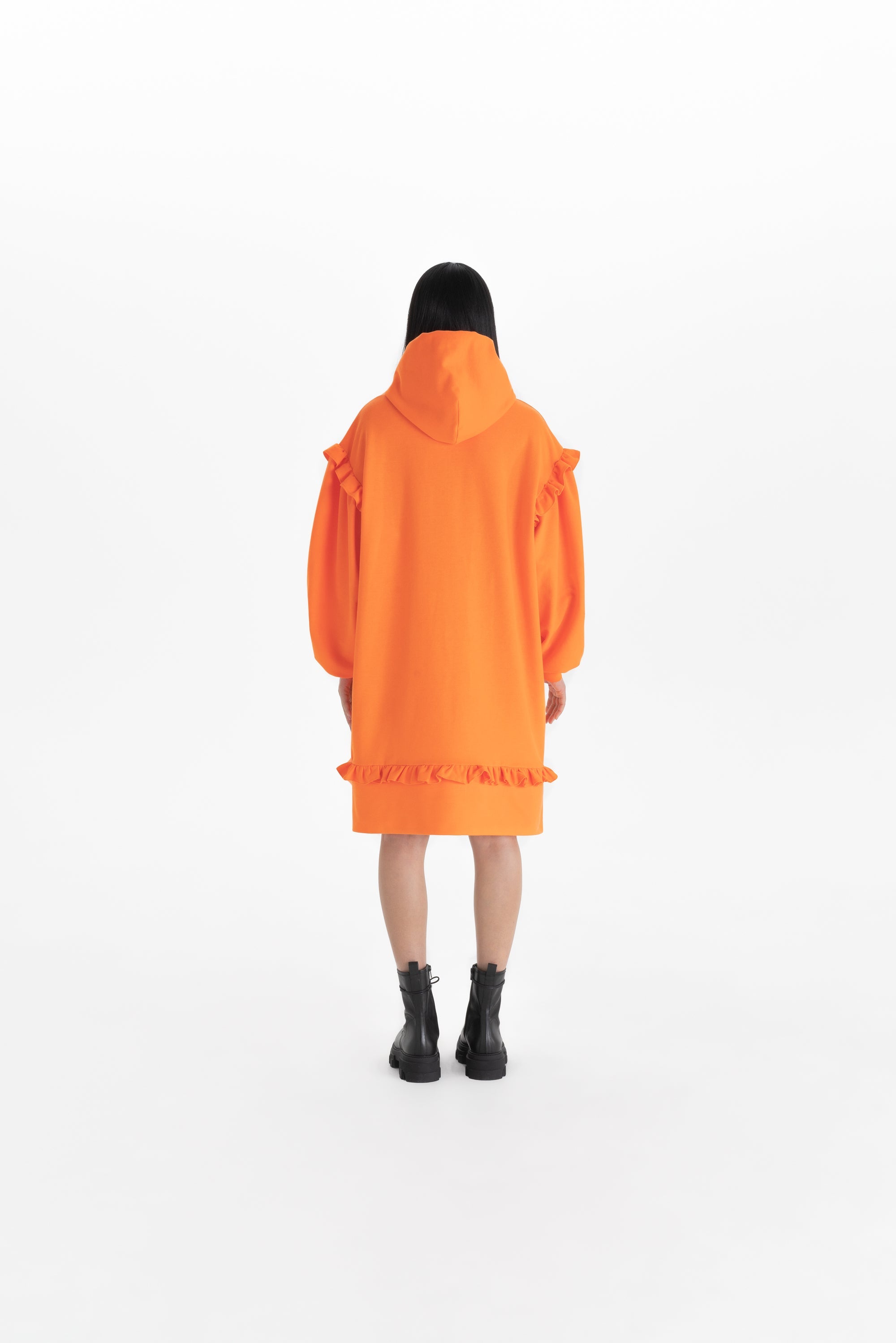 HOODIE DRESS_orange (-50%)