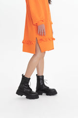 Hoodie Dress_orange