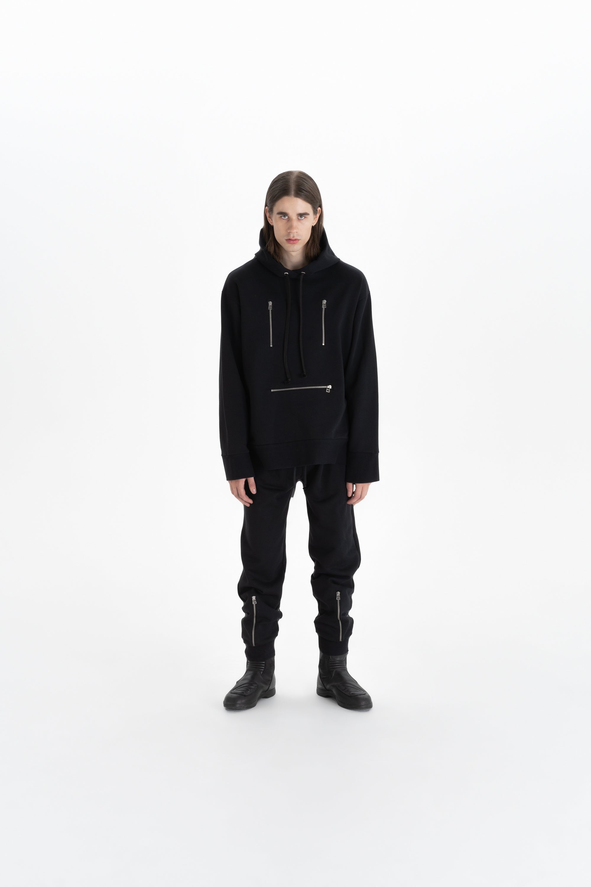 ZIPPER SWEATPANTS_black (-50%)