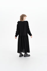 RUFFLE DRESS_black (-40%)