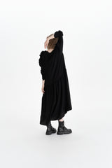 RUFFLE DRESS_black (-40%)
