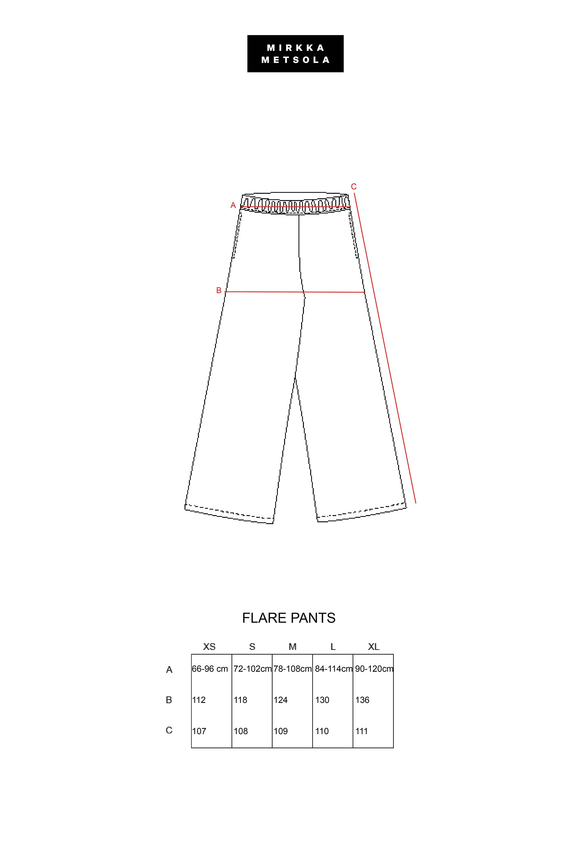 FLARE PANTS_laskostettu oranssi (-70%)