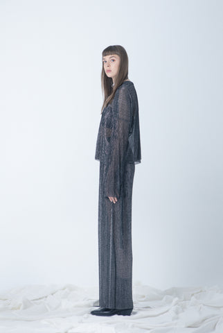 METALLIC PLEAT PANTS (-50%)