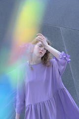 RUFFLE DRESS_lavender (-50%)