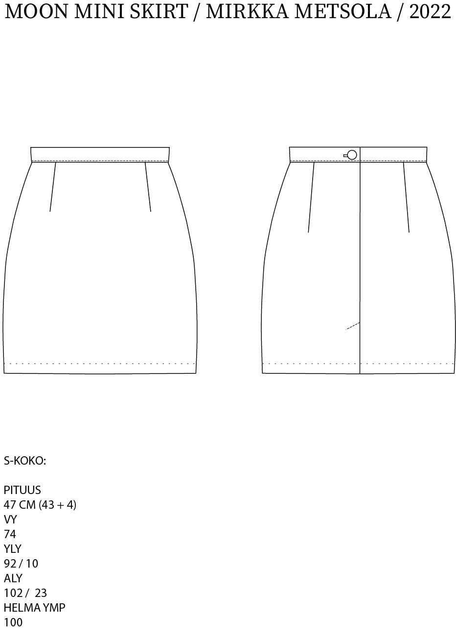 MOON MINI SKIRT_shredded black (-40%)