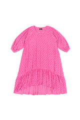 PUFFED DRESS_shredded pink