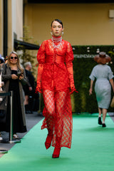 LACE SHIRT_red [unisex]