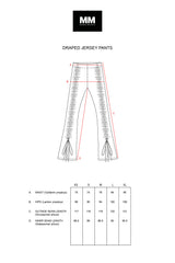 DRAPED JERSEY PANTS