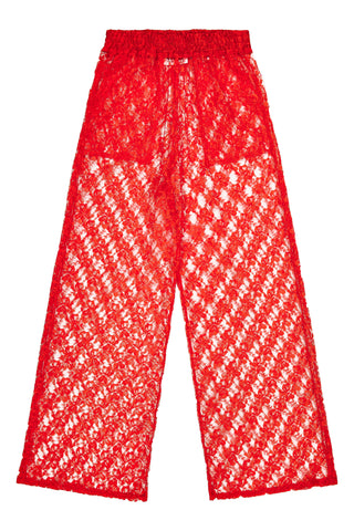 LACE PANTS_red