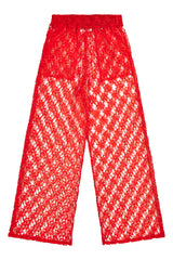LACE PANTS_punainen
