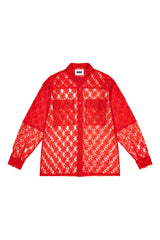 LACE SHIRT_punainen [unisex] 