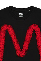 LETTER T-SHIRT_black_red