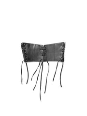 LACE-UP_CORSET BELT_leather