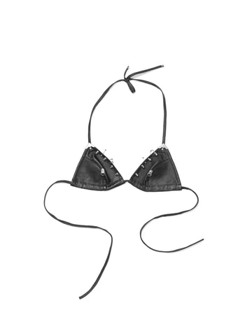 TRIANGLE LEATHER BRA