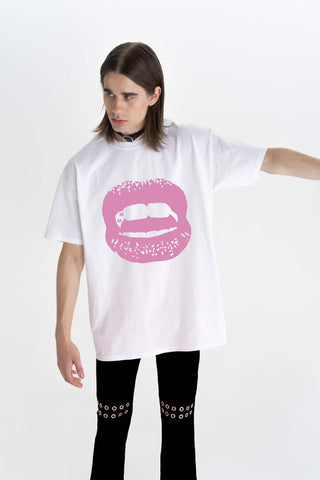 MEAL T-Shirt_pink lips