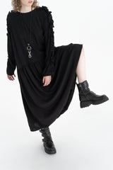 Ruffle Dress_BLACK
